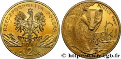 POLAND 2 Zlote blaireau (meles meles) 2011 Varsovie