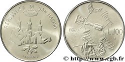 SAINT-MARIN 100 Lire la révolution technologique 1986 Rome - R SPL 