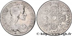 ROYAUME-UNI 1 Crown Charles II / armes tranche type T. QUARTO 1682 