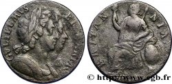 UNITED KINGDOM 1/2 Penny Guillaume tête laurée et Marie / Britannia 1694 