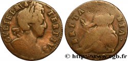 UNITED KINGDOM 1/2 Penny Guillaume tête laurée / Britannia variété avec A sans barre 1700 