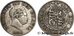 UNITED KINGDOM 1/2 Crown Georges III type à la petite tête / emblème 1820 