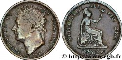 ROYAUME-UNI 1/2 Farthing Georges IV / Britannia 1828 