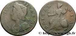 VEREINIGTEN KÖNIGREICH 1/2 Penny Georges II tête laurée / Britannia 1738 