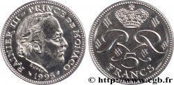 MONACO 5 Francs Rainier III / monogramme couronné 1995 Paris SPL 