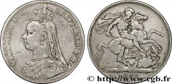UNITED KINGDOM 1 Crown Victoria buste du jubilé / St Georges terrassant le dragon 1890 