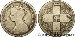 ROYAUME-UNI 1 Florin Victoria couronnée style gothique 1873 Londres B 