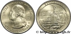 VEREINIGTE STAATEN VON AMERIKA 1/4 Dollar Parc National militaire de Gettysburg - Pennsylvanie : monument 2011 Denver