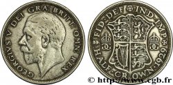 ROYAUME-UNI 1/2 Crown Georges V 1929  TB 