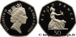 REGNO UNITO 50 Pence Proof Elisabeth II / Britannia 1989 