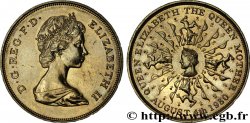 UNITED KINGDOM 25 New Pence (1 Crown) 80e anniversaire de la reine mère 1980  AU 
