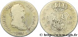 SPAIN 2 Reales Roi Ferdinand VII 1824 Madrid