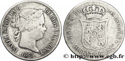 SPAIN 40 Centimos Isabelle II  1865 Séville