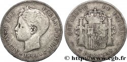 ESPAGNE 5 Pesetas Alphonse XIII 3e type 1899 Madrid