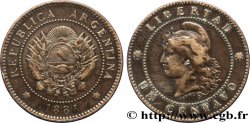 ARGENTINE 1 Centavo emblème / “Liberté” 1884  TB+ 