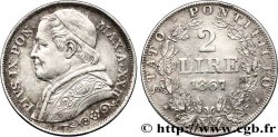 VATICAN ET ÉTATS PONTIFICAUX 2 Lire Pie IX an XXII 1867 Rome