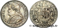 VATICANO E STATO PONTIFICIO 10 Soldi (50 Centesimi) Pie IX an XXII 1868 Rome