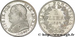 VATICAN AND PAPAL STATES 1 Lire Pie IX an XXI 1867 Rome
