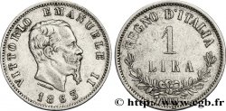 ITALY 1 Lire Victor Emmanuel II 1863 Milan - M