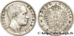 ITALIE 2 Lire Victor Emmanuel III / aigle héraldique 1907 Rome - R