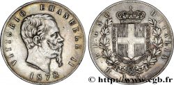 ITALIE 5 Lire Victor Emmanuel II 1878 Rome