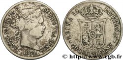 SPANIEN 40 Centimos Isabelle II  1865 Madrid