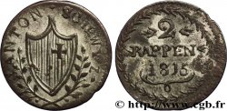 SUISSE - MONNAIES CANTONALES 2 Rappen - Canton de Schwyz 1815  TTB 