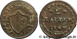 SWITZERLAND - cantons coinage 2 Rappen - Canton de Schwyz 1845 