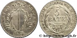 SWITZERLAND - CANTON OF LUCERNE 5 Batzen - Canton de Lucerne 1816  AU 