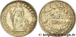SUISSE 1/2 Franc Helvetia 1944 Berne SUP 