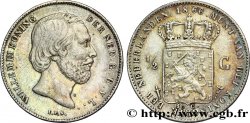 PAYS-BAS 1/2 Gulden Guillaume III 1866 Utrecht