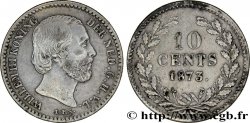 NETHERLANDS 10 Cents Guillaume III 1873 Utrecht