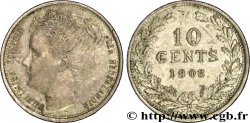 PAYS-BAS 10 Cents Reine Wilhelmine 1903 Utrecht SUP 