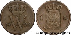 NIEDERLANDE 1 Cent emblème monogramme de Guillaume Ier 1828 Utrecht