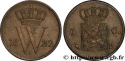 PAYS-BAS 1 Cent emblème monogramme de Guillaume Ier 1822 Utrecht TTB 