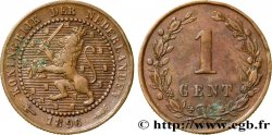 PAYS-BAS 1 Cent lion couronné 1896 Utrecht