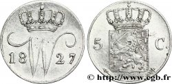 PAYS-BAS 5 Cents monogramme de William I 1827 Utrecht
