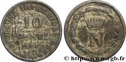 ITALIE - ROYAUME D&nbsp;ITALIE - NAPOLÉON Ier Faux de 10 Centesimi Napoléon Empereur et Roi d’Italie 1811 Milan - M TB 