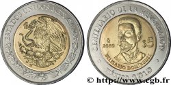 MEXIKO 5 Pesos Centenaire de la Révolution : aigle / Belisario Dominguez 2009 Mexico VZ 