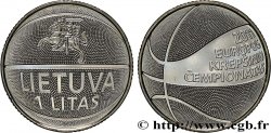 LITUANIA 1 Litas  : championnat européen de Basket Ball : chevalier Vytis / ballon de basket ball 2011 