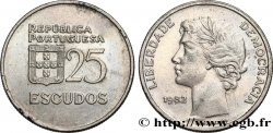 PORTUGAL 25 Escudos “liberté et démocratie” 1982 