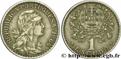 PORTUGAL 1 Escudo femme au bonnet phrygien / emblème 1964  XF 