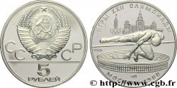 RUSSLAND - UdSSR 5 Roubles BE (proof) Jeux Olympiques de Moscou, sports équestres (saut d’obstacle) 1978 Léningrad fST 