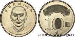 REPUBLIC OF CHINA (TAIWAN) 10 Yuan président Dr.Sun Yat-Sen an 100 / images latentes 2011 