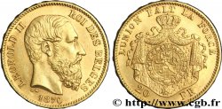 BELGIQUE 20 Francs Léopold II 1870 Bruxelles