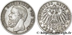 ALLEMAGNE - BADE 5 Mark Grand Duché de Bade  Frédéric / aigle impérial 1900 Karlsruhe - G TTB 