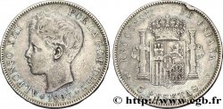 ESPAGNE 5 Pesetas Alphonse XIII 3e type 1897 Madrid