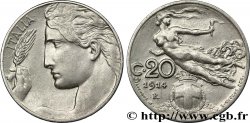 ITALIE 20 Centesimi  Italie / allégorie de la Liberté 1914 Rome - R TTB+ 