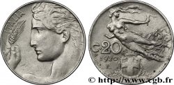 ITALIE 20 Centesimi  allégorie de la Liberté 1920 Rome SUP 