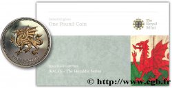 UNITED KINGDOM 1 Livre Proof Elisabeth II / dragon ailé du Pays de Galle 2008  MS 